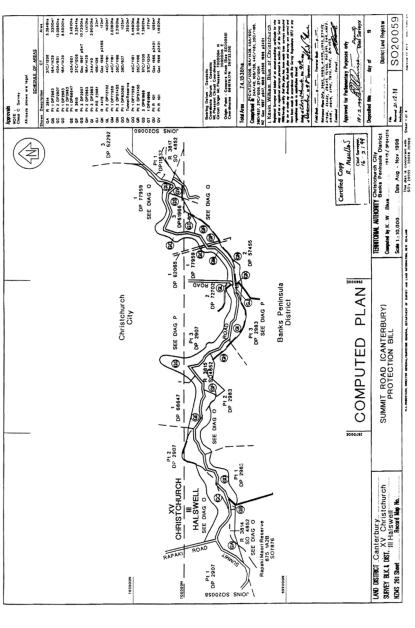 Plan of XV Christchurch and III Halswell