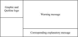 Landscape layout with smaller graphics and Quitline logo in top left corner