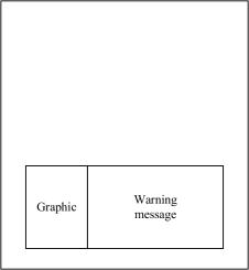 Warning message to the right of the graphics