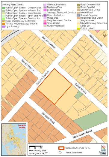 Asquith Avenue, Mt Albert special housing area