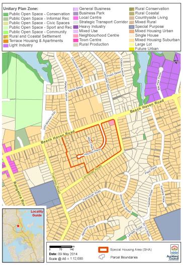 Beach Haven Cluster special housing area