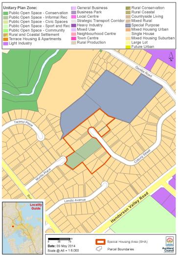 Coburg Street, Henderson special housing area