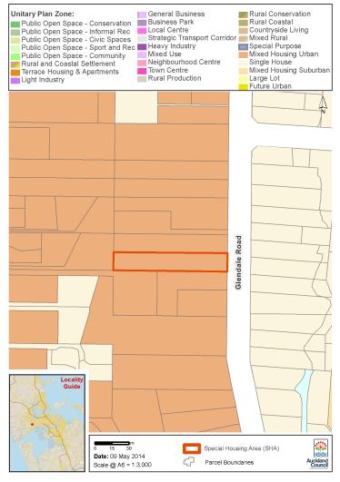 Glendale Road, Glen Eden special housing area