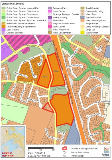 Map of McWhirter Block special housing area