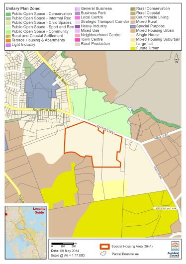 Rautawhiri Road, Helensville special housing area