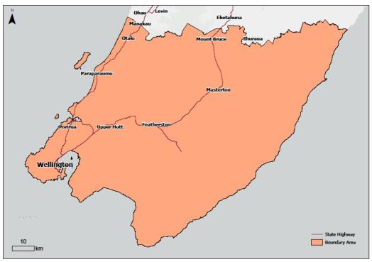 Map of alert level 2 area