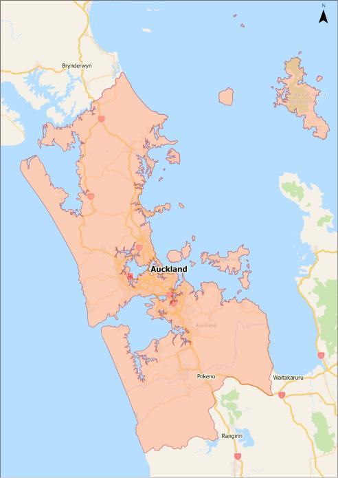 map of alert level 4 area